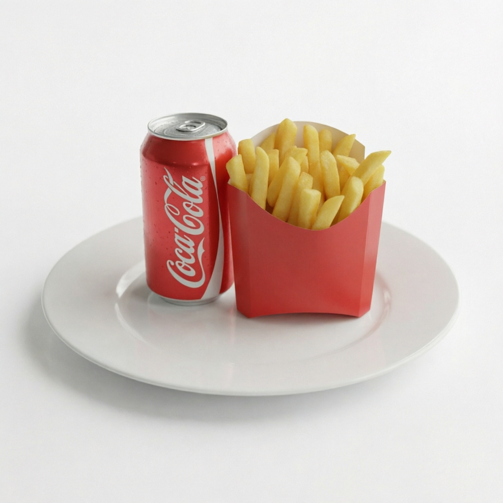 Batata 125g + Refrigerante em Lata.