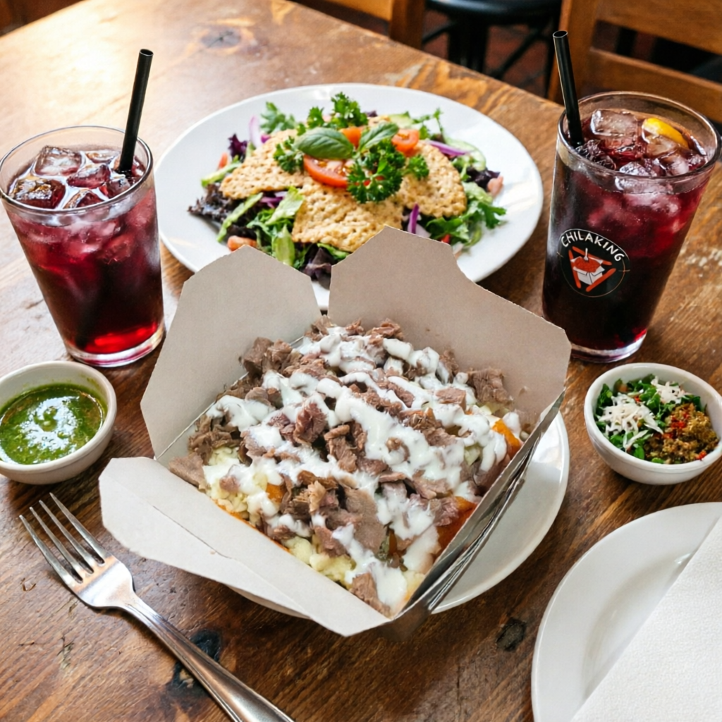 Combo Chilaquiles Verdes con Bistec + Agua Fresca