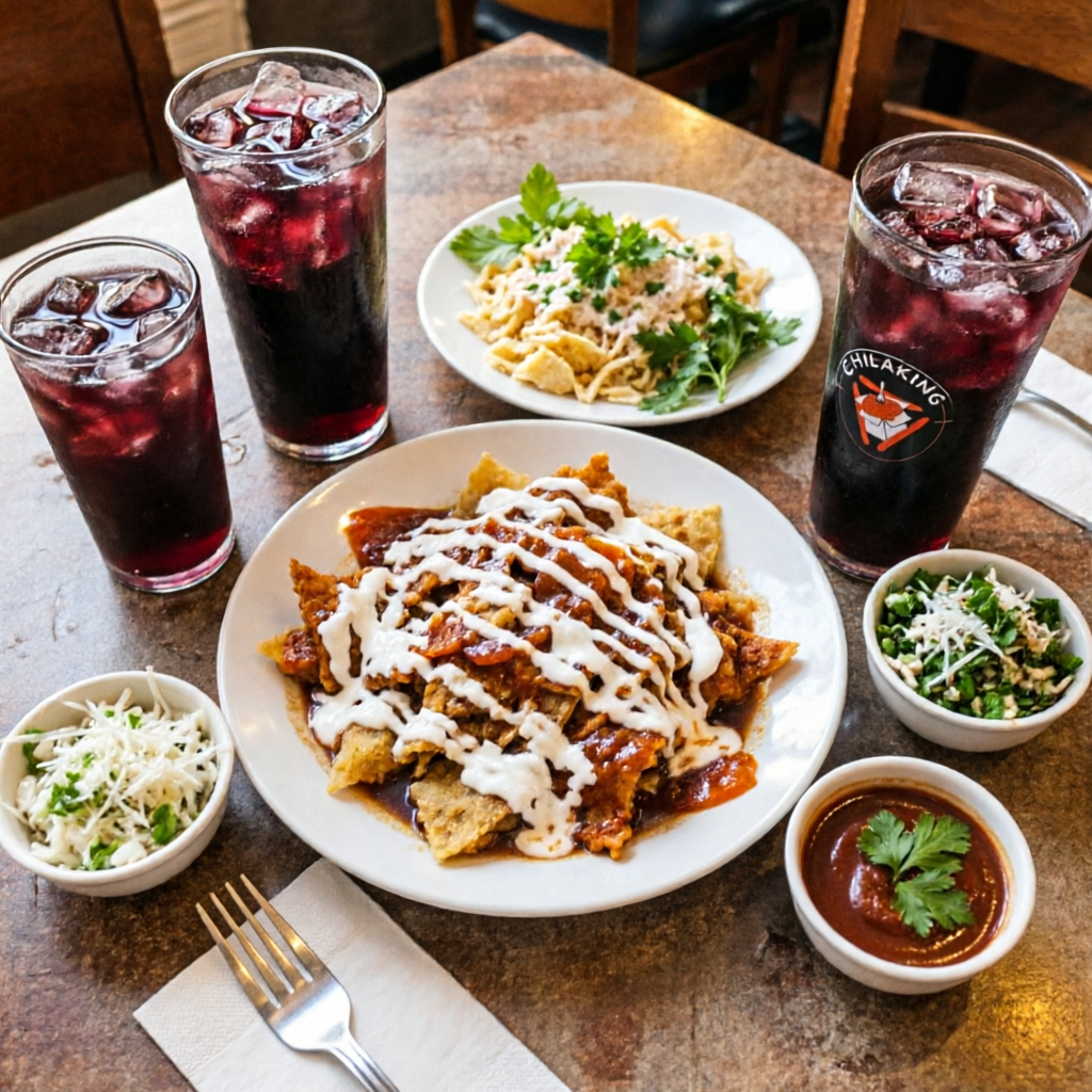 Combo 2 Chilaquiles Rojos con Bistec + 2 Aguas