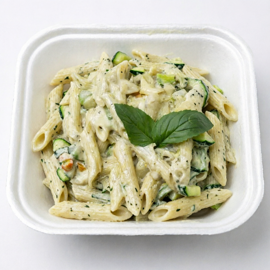 Penne envolvido em um delicado molho cremoso de abobrinha com uma combinação especial de queijos, que traz leveza, cremosidade e muito sabor. Uma receita equilibrada, preparada com ingredientes selecionados para proporcionar uma experiência irresistível