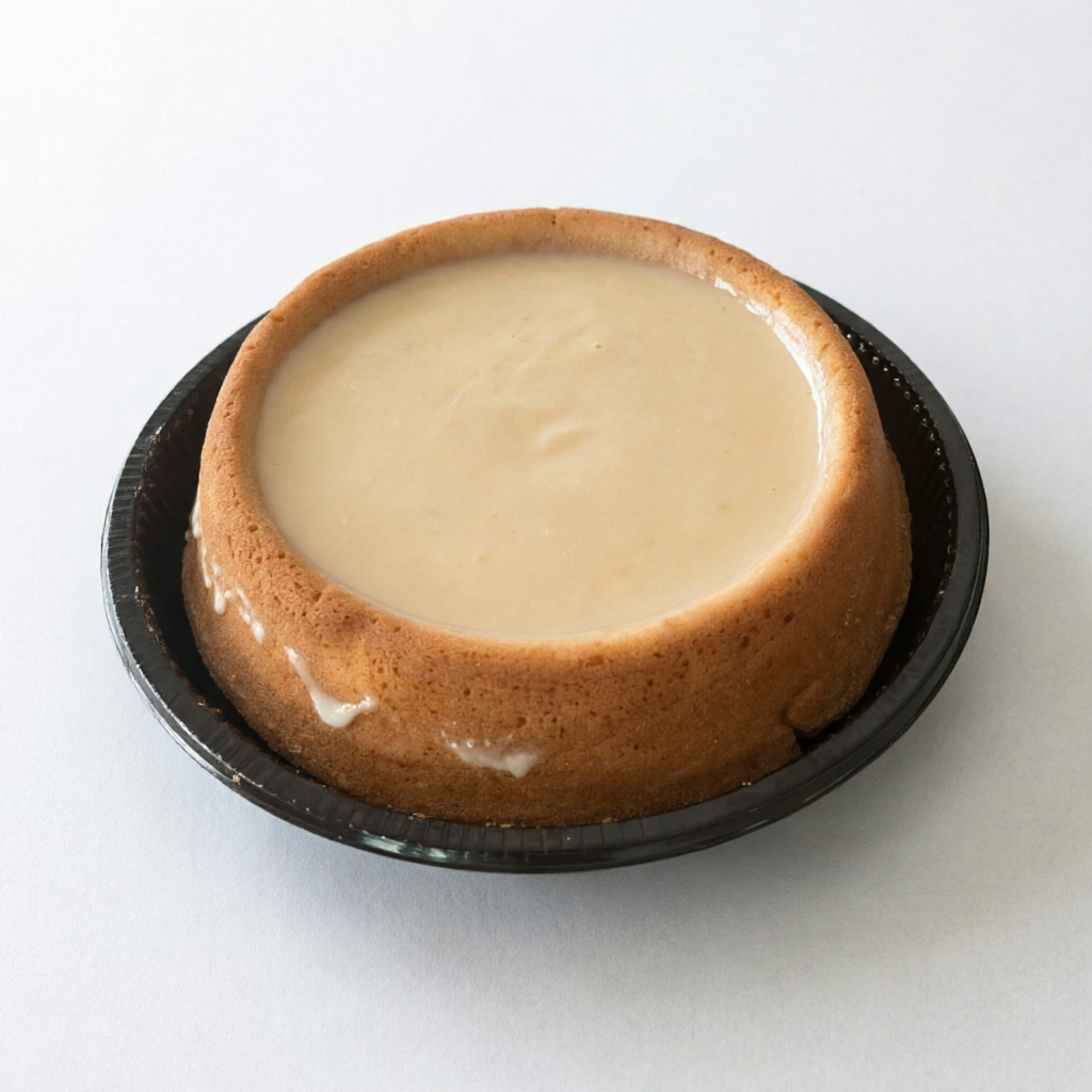 Delicioso bolo com cobertura cremosa de ninho, com aproximadamente 800g