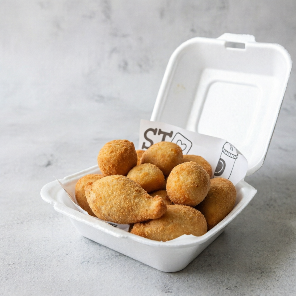 kit com 15 mini coxinhas crocante e sequinhas.