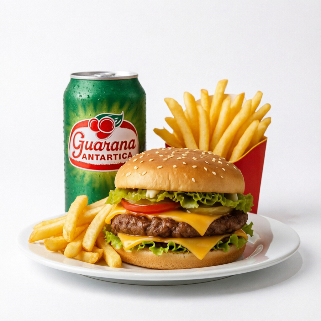 1 - Big Burguer \ 1 - Guaraná Antártica 1 lata \ Batata simples