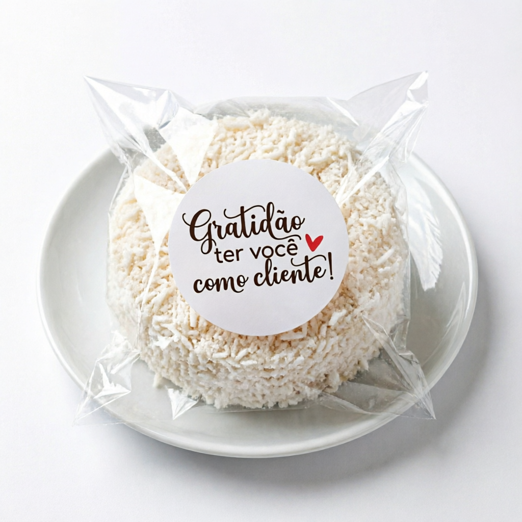 Cocada Caseira de aproximadamente 130g.