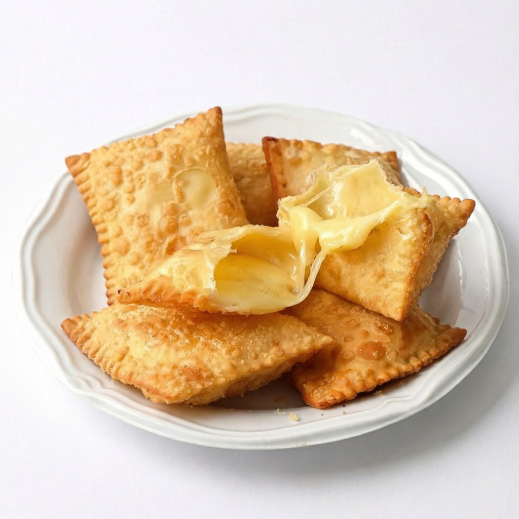 Pastel de queijo, uma escolha clássica e irresistível para os amantes de queijo.