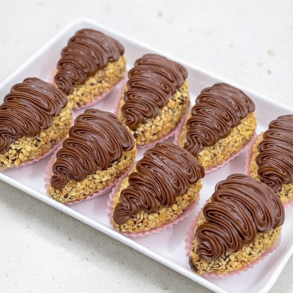 Morango fresquinho envolvido em um delicioso brigadeiro de chocolate 50% cacau, finalizado com cobertura de amendoim e muita Nutella. Cremosa, intensa e irresistível em cada mordida!
