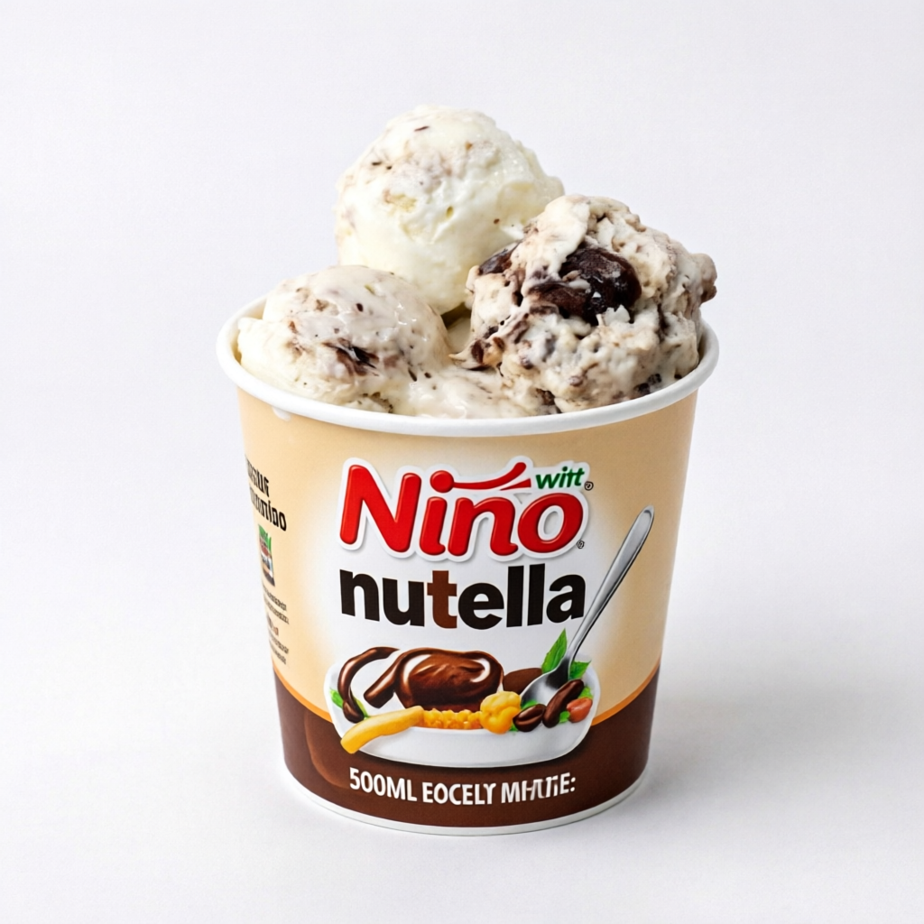 Aquele delicioso creme de ninho com Nutella sabor e qualidade super cremoso e saboroso,vai ficar só olhando? Pede logo o teu e vem saborear essa delícia de sorvete