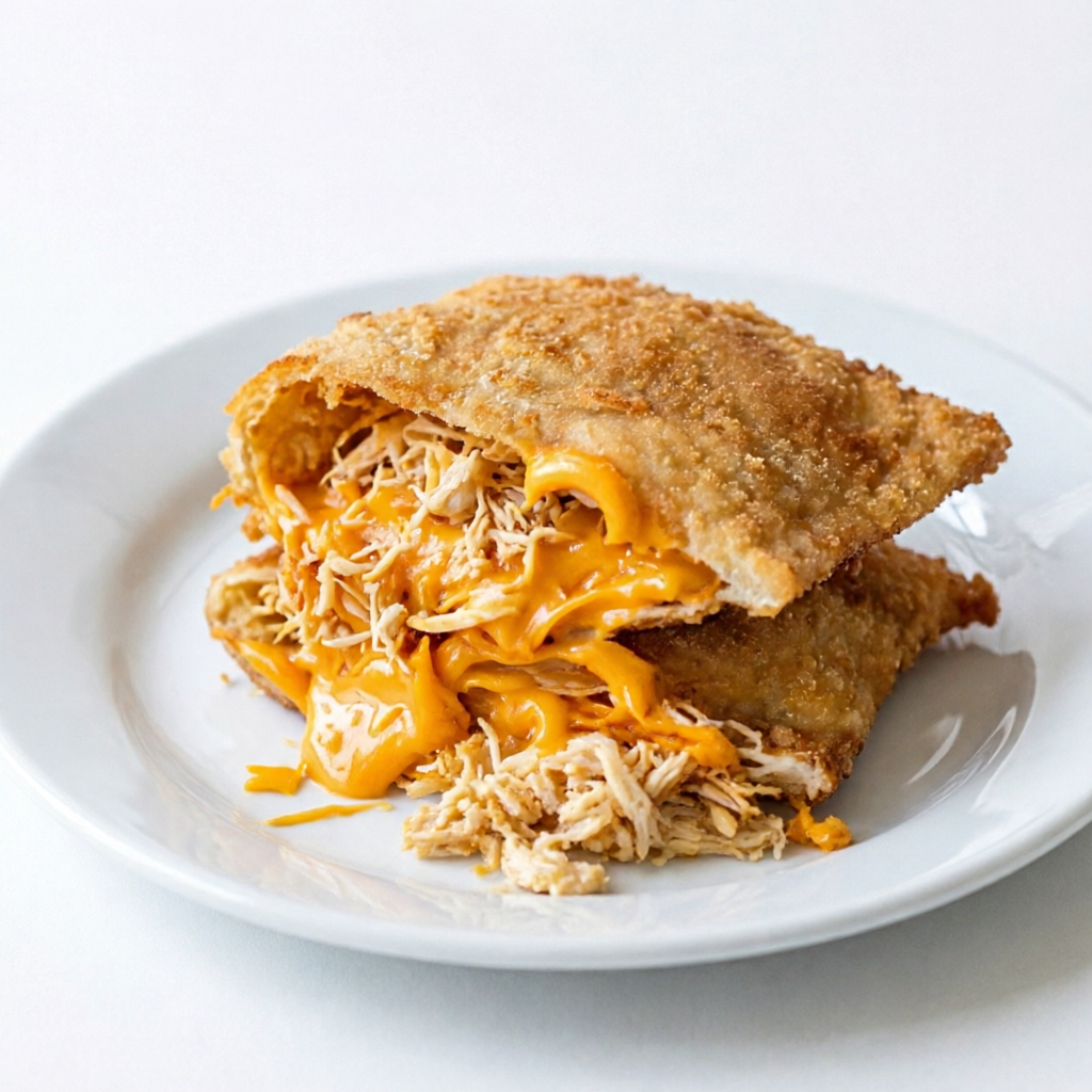 Frango desfiado bem temperado + cheddar cremoso, tudo abraçado por uma massa crocante e douradinha. Um pastel VIP de verdade! 👑🔥