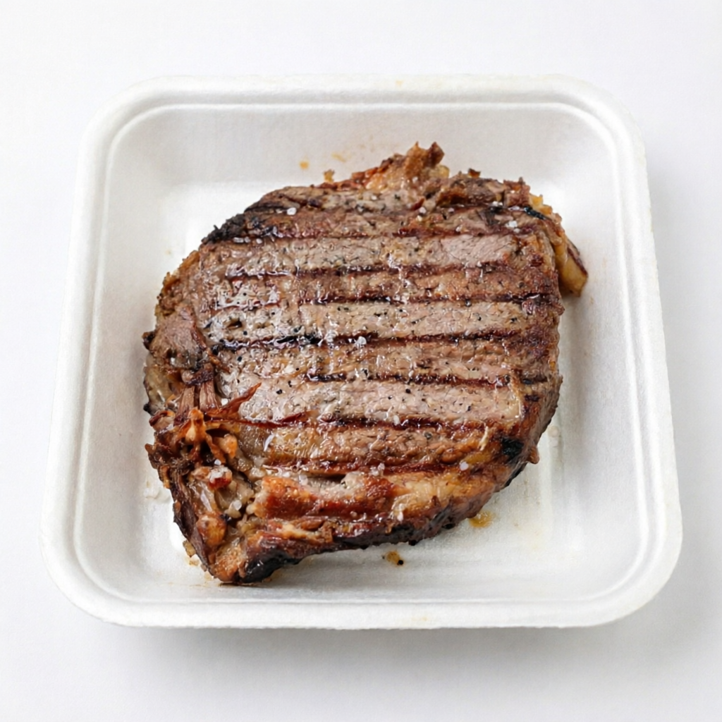 Filé de miolo de alcatra angus grelhado na parrilla. Temperado somente no sal de parrilla.