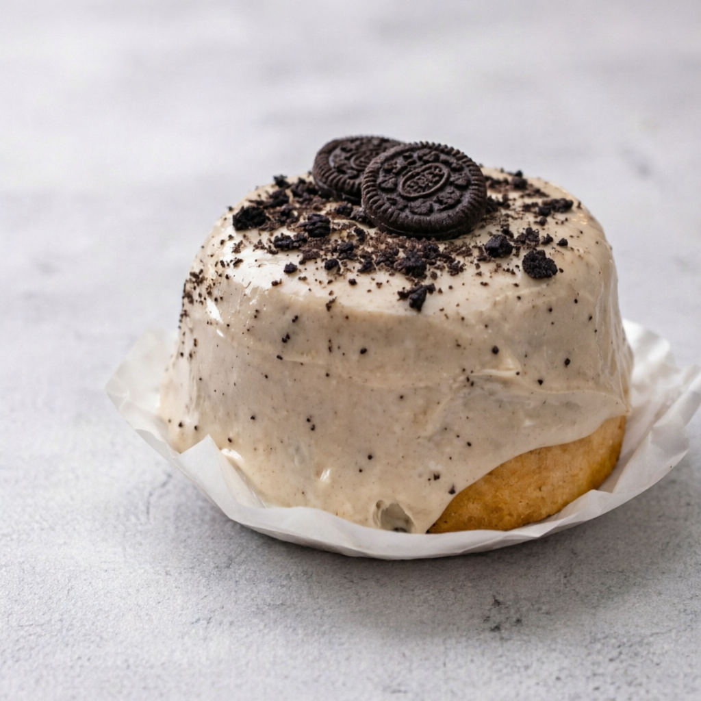 Massa Tradicional + Cobertura de Brigadeiro de Oreo + Oreo