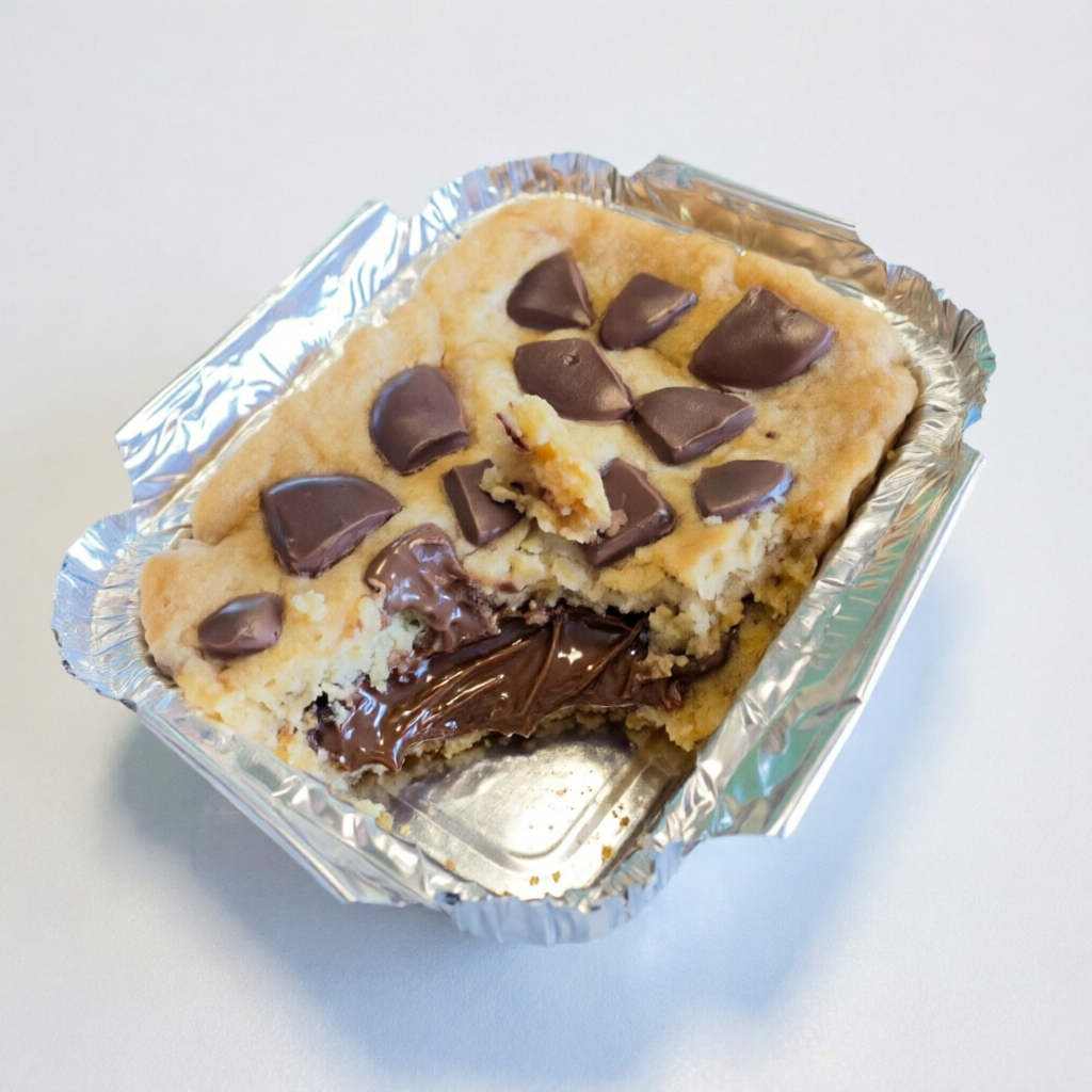 Massa de cookie tradicional recheada de nutella - Marmitinha pequena - 130g