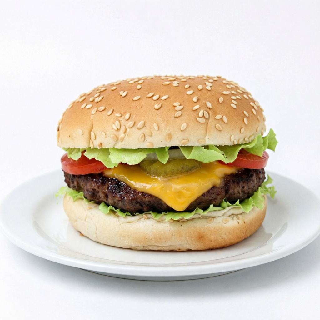 4* HAMBÚRGUER TRADICIONAL (Pão Bola, Carne de Hambúrguer, Salada e Molho Especial)