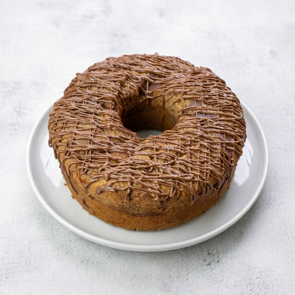 Sabor de casa com final de Nutella. Massa úmida de banana madura, cheirosa e cheia de personalidade. Por cima, uma cobertura de Nutella cremosa em fio, do jeitinho que conquista o coração (e o garfo). É a união do caseiro com o sofisticado — e você no meio desse encontro. Simples na essência, fino no detalhe.