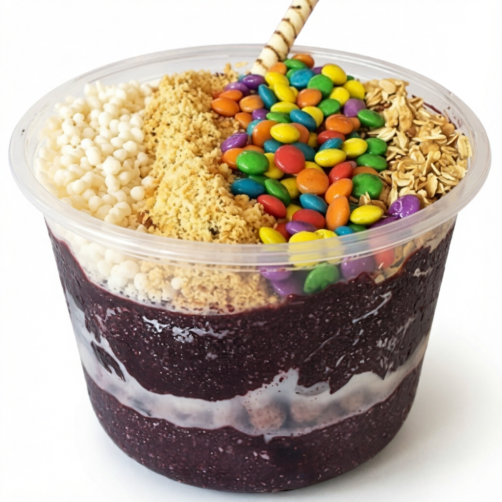 O QUERIDINHO !!!
O tamanho perfeito para quem ama açaí! Monte seu Açaí Premium 1 litro do seu jeito, escolhendo:
4 complementos gratuitos entre opções deliciosas;
Para deixar seu açaí ainda mais irresistível, você também pode adicionar cremes e adicionais (cobrados à parte) e criar uma combinação exclusiva.
Cremoso, refrescante e cheio de sabor — uma verdadeira explosão de felicidade em cada colherada! 🍓🍌
