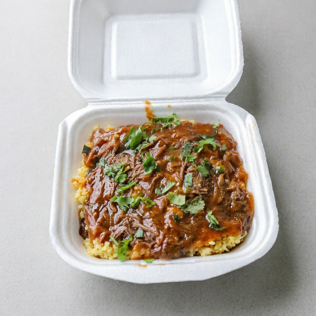 2 camadas de recheios, deliciosa carne seca desfiada