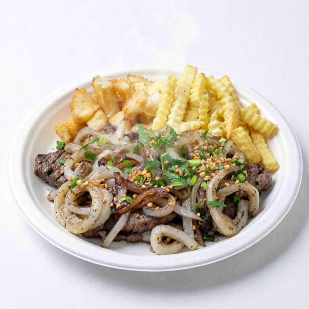 Contra Filé com Fritas 75 reais Venham saborear das melhores e deliciosas porções da região. #porções #massa #fritos #comidarápida #Queijo #tradicional #Lanche #fastfood