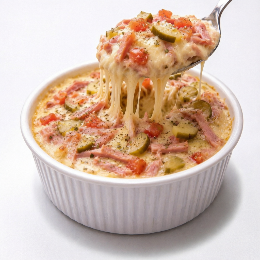 BATATA, MOLHO BRANCO, PRESUNTO, MUSSARELA, REQUEIJÃO, TOMATE