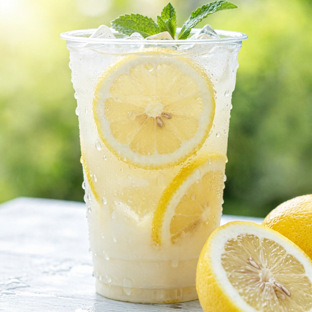 Nossa Limonada é feita com limões frescos e Leite Condensado!