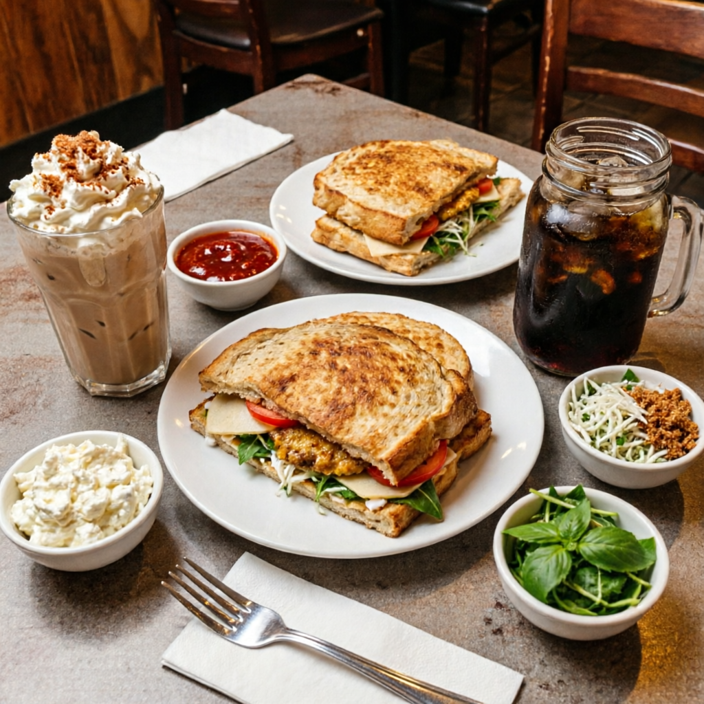 Frappe Mazapan + Sandwich de Pechuga de Pollo