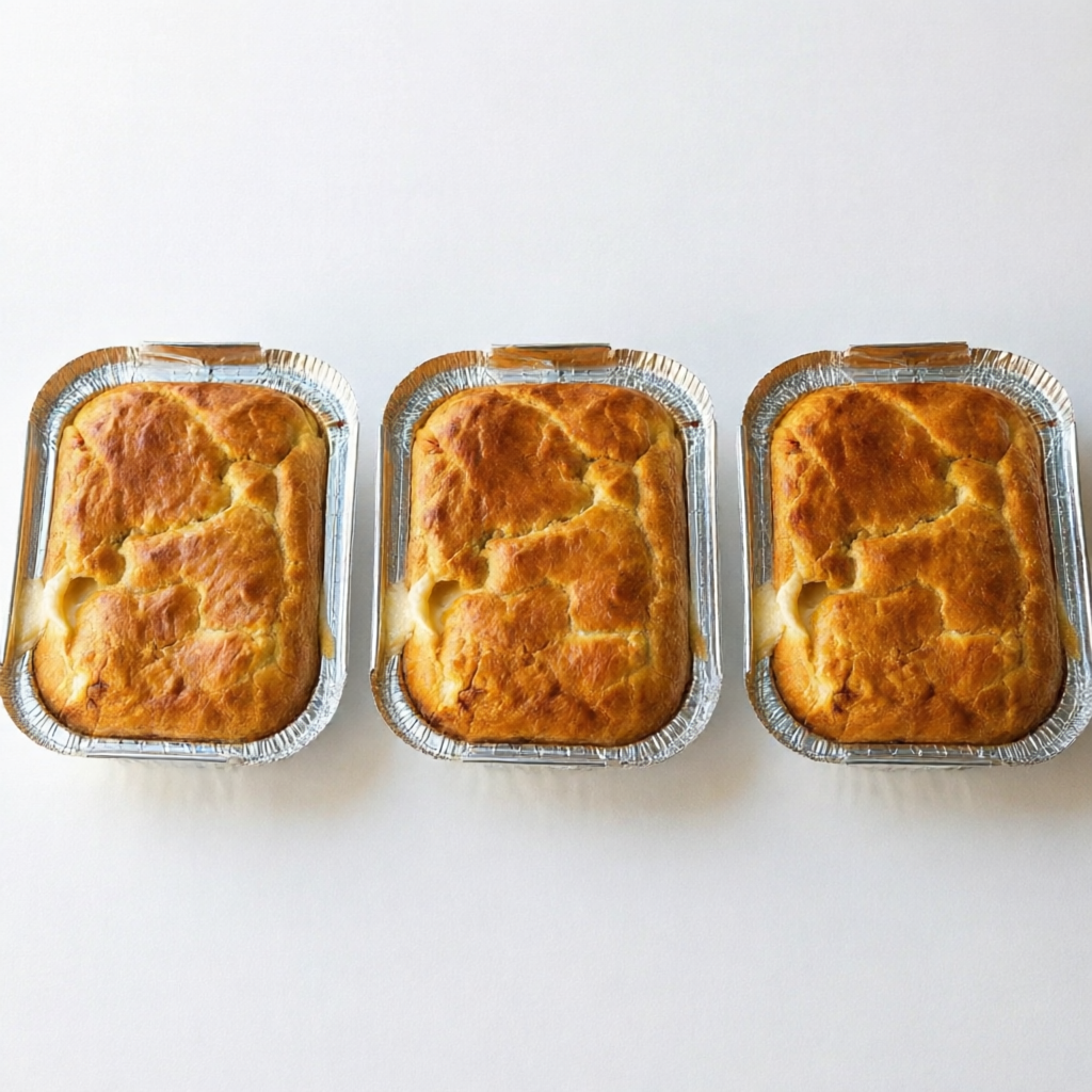 Perfeito para quem busca praticidade, sabor e economia. São 3 Tortas de Frango Cremosas individuais de 250ml cada, preparadas com peito de frango desfiado, recheio cremoso, requeijão, queijo, massa artesanal e o tempero especial da Dona Rita.
Ideal para 3 Pessoas.