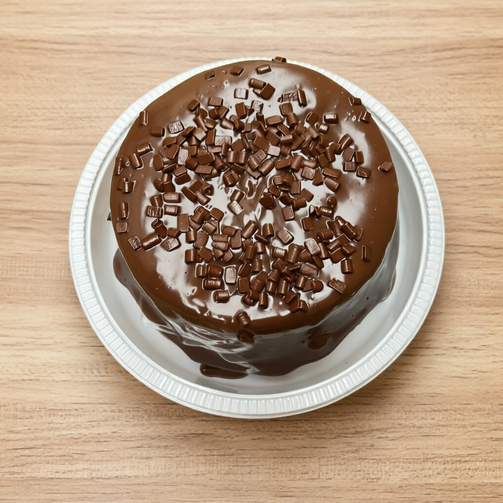 Nosso mini vulcão de cenoura com chocolate é composto por massa de cenoura, brigadeiro tradicional e finalizado com granule nobre meio amargo. Peso Aprox 400g