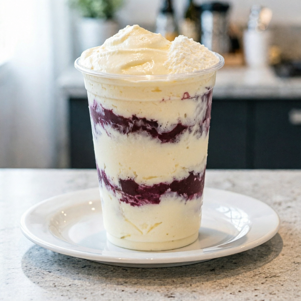 Açaí Trufado disponível nos tamanhos 300ml,l, 500ml e 700ml, preparado com açaí cremoso, creme Ninho da casa e leite em pó. Acompanha 3 complementos grátis à sua escolha para deixar essa combinação ainda mais personalizada, cremosa e irresistível.