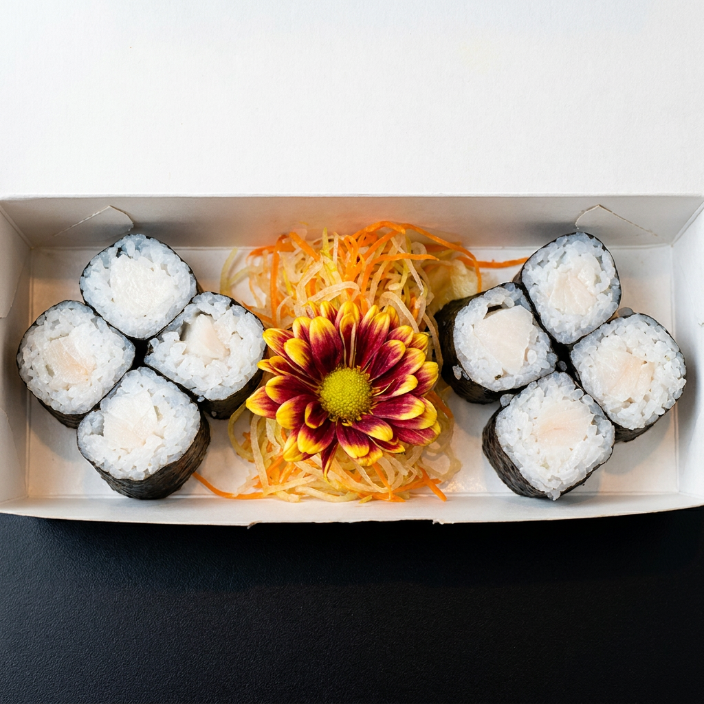 Hossomaki Peixe Prego Cru — o peixe cru encontra o tempero brasileiro. Uma combinação única, suave e cheia de personalidade, para quem gosta de experimentar fusões ousadas. Observação: Nossos pratos são preparados conforme a receita Original da casa. Não realizamos alterações, substituições ou remoções de itens nos pratos ou combos escolhidos. Agradecemos a compreensão.