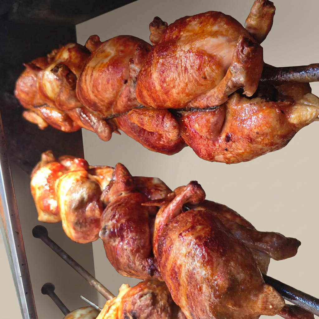 Frango assado com tempero caseiro