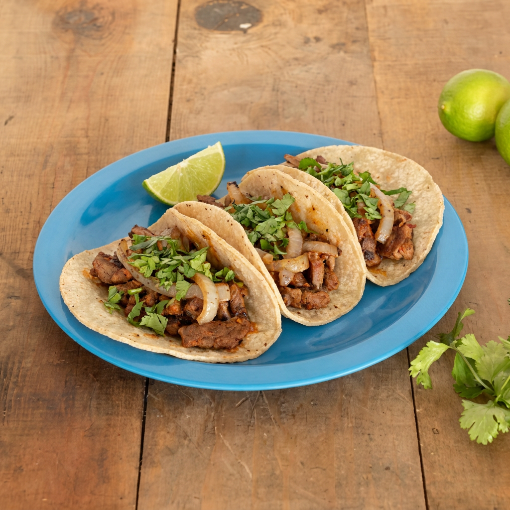 5 TACOS DE BISTEK