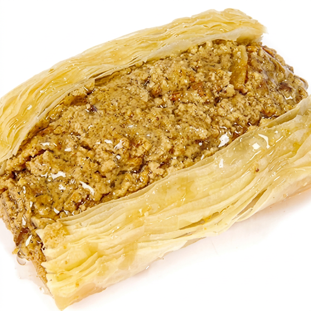Farinha, açúcar, manteiga, nozes e castanha-de-caju.