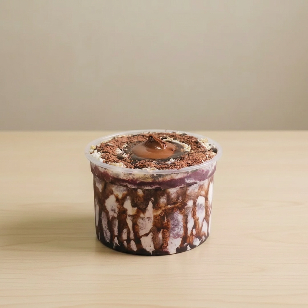 Açaí saboroso batido tradicionalmente nós sabores, banana , e morango.
Recheado com ingredientes de altíssima qualidade, usamos leite em pó integral.
Direito a rechear seu açaí no meio e em cima, bem caprichado.
Obs: Exceto quando for colocar Extras de frutas e Chantilly!