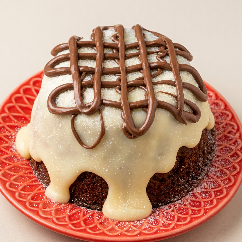 Um mini vulcão, mas uma explosão de sabor! Nosso Bolo tem uma massa de chocolate incrivelmente fofinha e molhadinha, coberta com um brigadeiro cremoso de Leite Ninho e ponto de erupção, generosamente polvilhado com mais Leite Ninho e finalizado com aquele toque irresistível e aveludado da Nutella pura. É a dose perfeita para adoçar o seu dia
Em uma versão especial nosso bolo é feito em uma forma de bolo no formato vulcão de 18 cm.