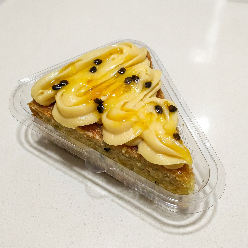 Descubra a perfeita harmonia entre o exótico sabor do maracujá e a delicadeza da baunilha nesta fatia de bolo espetacular de 140g. O 'Ninho com Maracujá e Massa de Baunilha' é uma experiência gastronômica única, com sua massa leve e suave de baunilha e seu recheio de Ninho, que traz um toque de cremosidade. O ácido do maracujá equilibra perfeitamente o doce, resultando em um bolo incrivelmente equilibrado e saboroso. Um prazer para o paladar, ideal para acompanhar uma xícara de café ou chá.