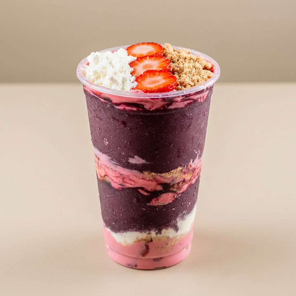 🍇 Açaí em Camadas 💜
Açaí cremoso e delicioso, servido em camadas para deixar cada colherada ainda mais irresistível! 😋✨ Monte do seu jeitinho com os adicionais à sua escolha e aproveite essa combinação refrescante e cheia de sabor! 💜