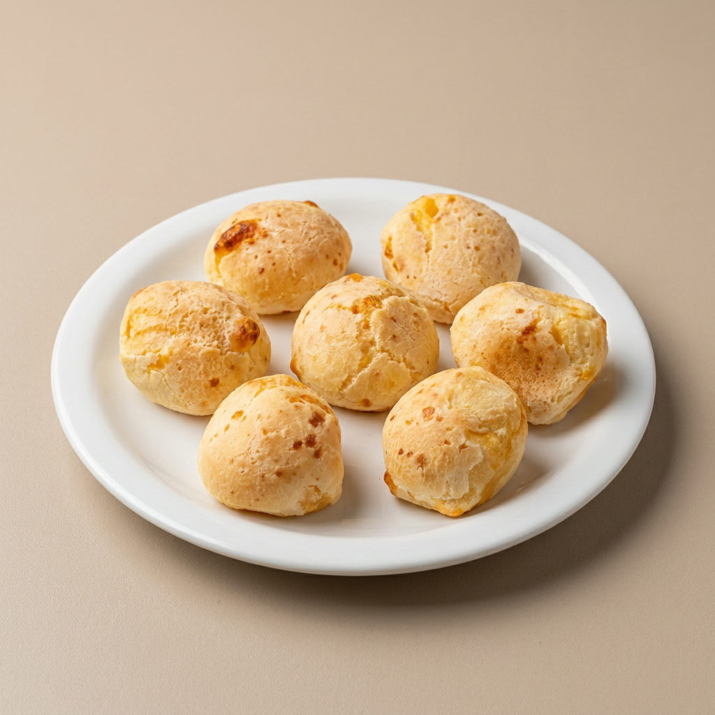 Descubra o sabor do nosso Pão de Queijo (6 unidades).
Cada mordida libera um sabor inconfundível e gratificante. Perfeitos para qualquer hora do Dia, nossos pães de queijo fresquinhos prometem uma experiência culinária verdadeiramente brasileira!