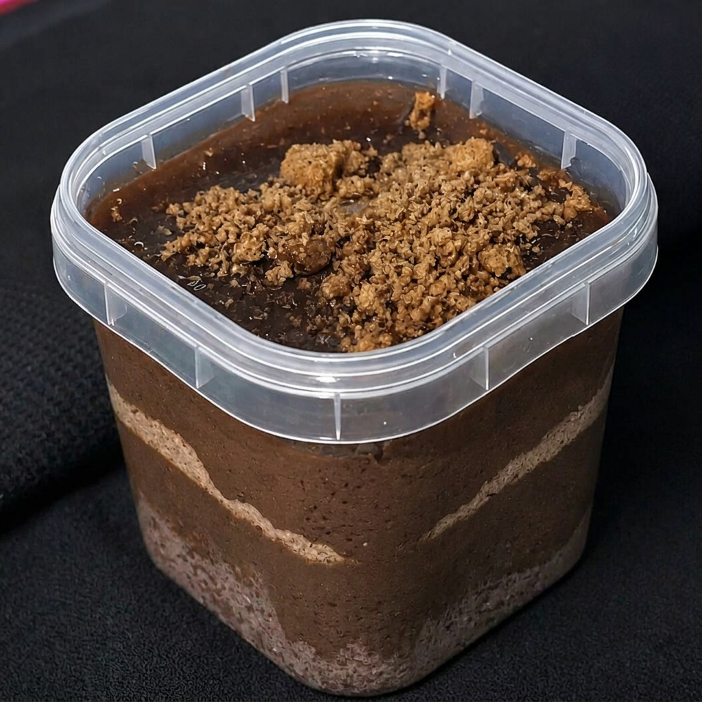 Bolo de chocolate, creme de chocolate e paçoca caseira.
(220ml)