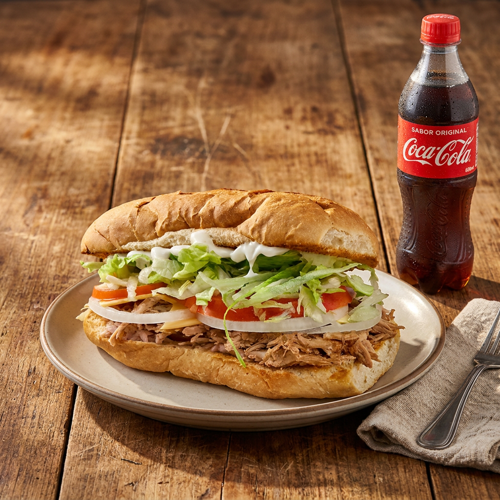 Torta de Pavo + Coca Cola 600ml