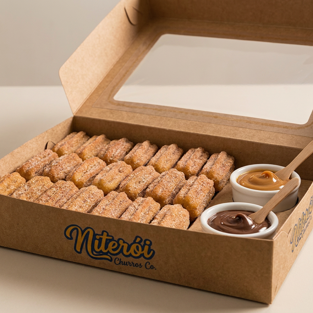 25 mine churros de doce de leite