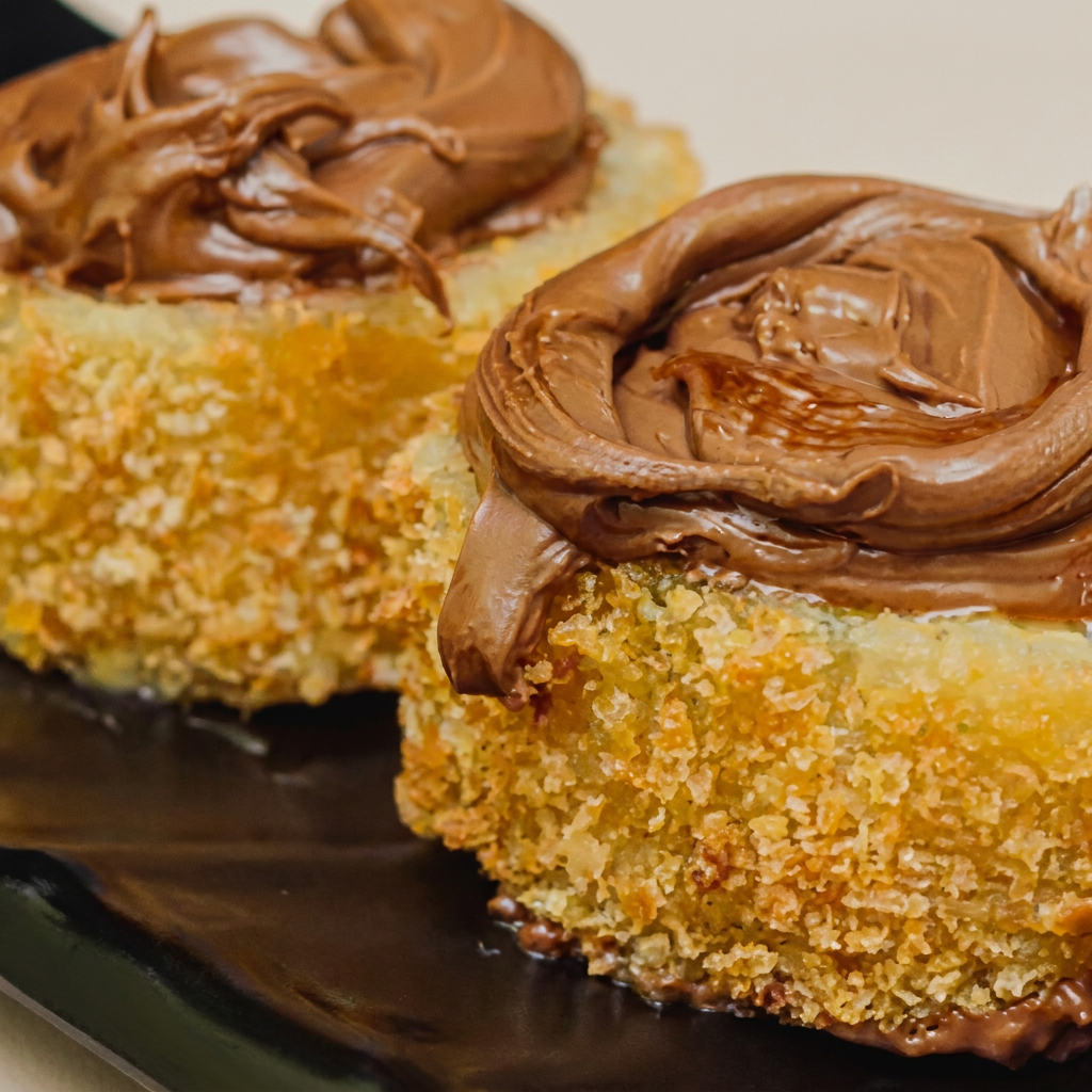 BANANA EMPANADA COM DELICIOSO CHOCOLATE AO LEITE