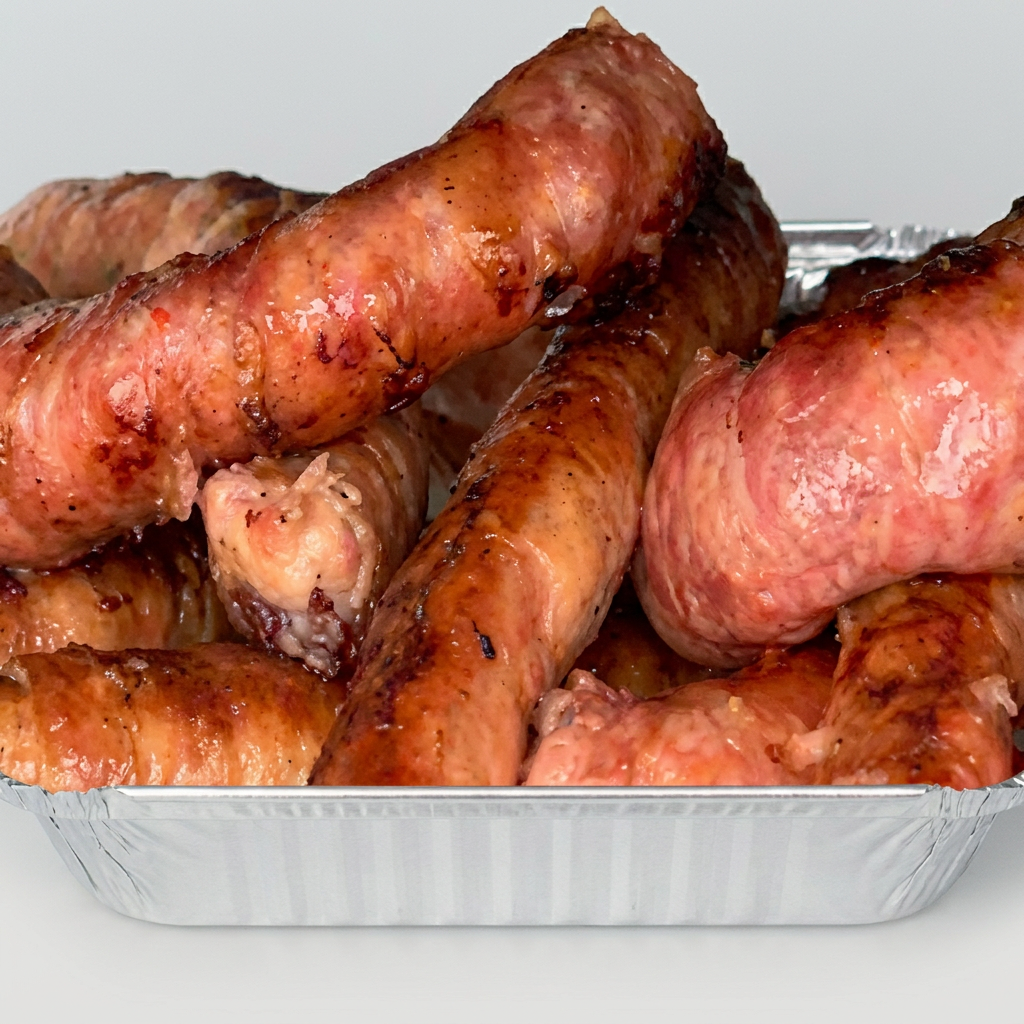 Lingüiça artesanal de frango apimentada assada 400g