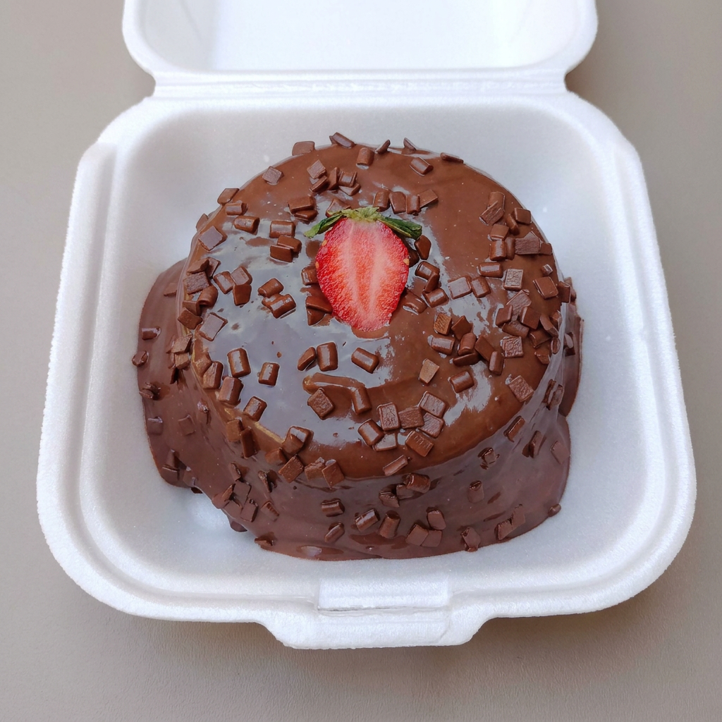 Bolo de chocolate, creme de chocolate