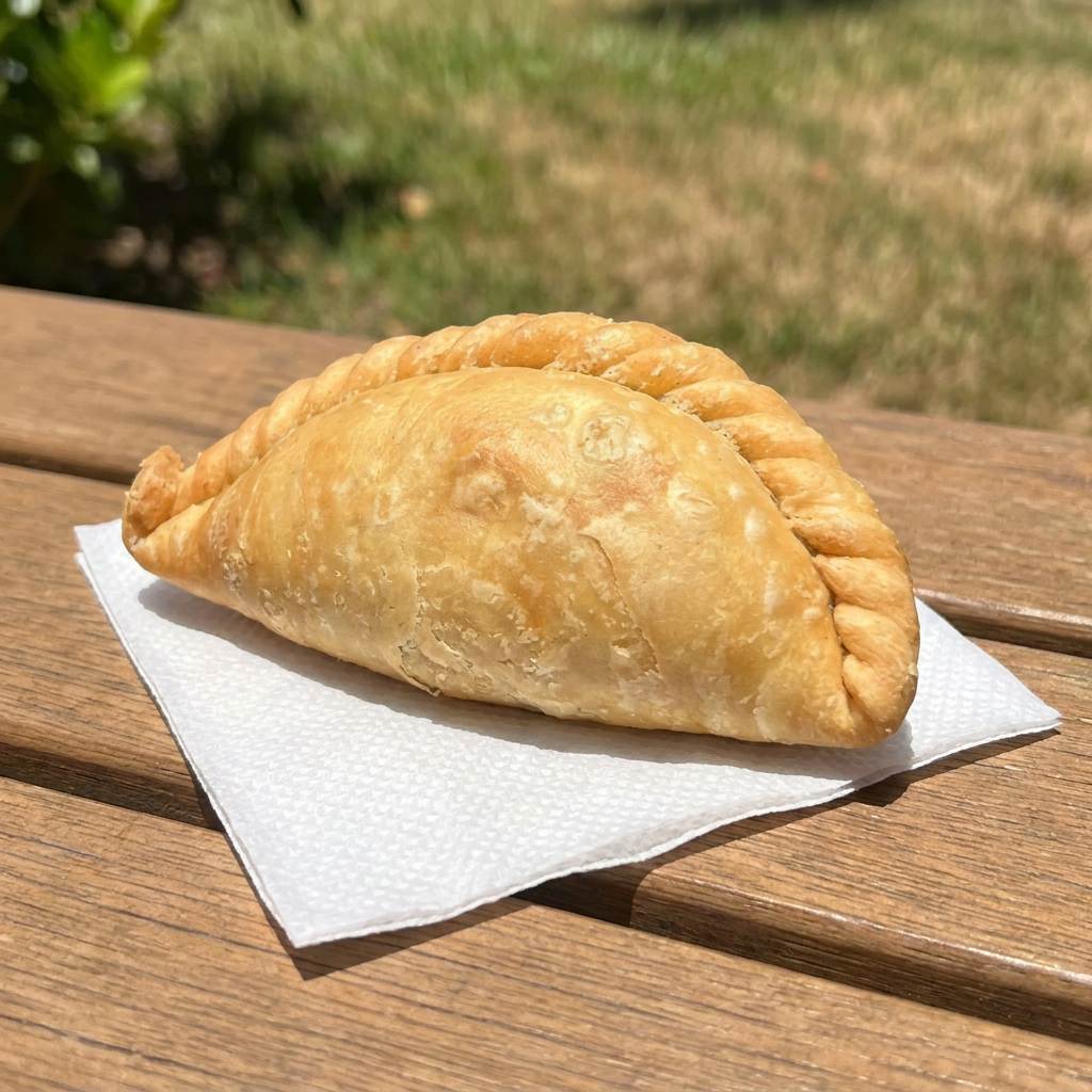 Pastel de massa caseira, folheada e crocante, recheada com Camarão com Catupiry.