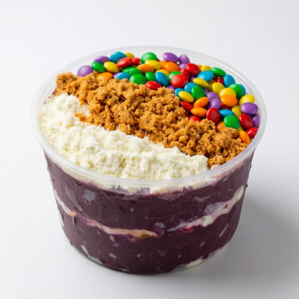 Pote de açai com direito a 5 adicionais gratuito
Colocar os adicionais da sua escolha na observação do pedido