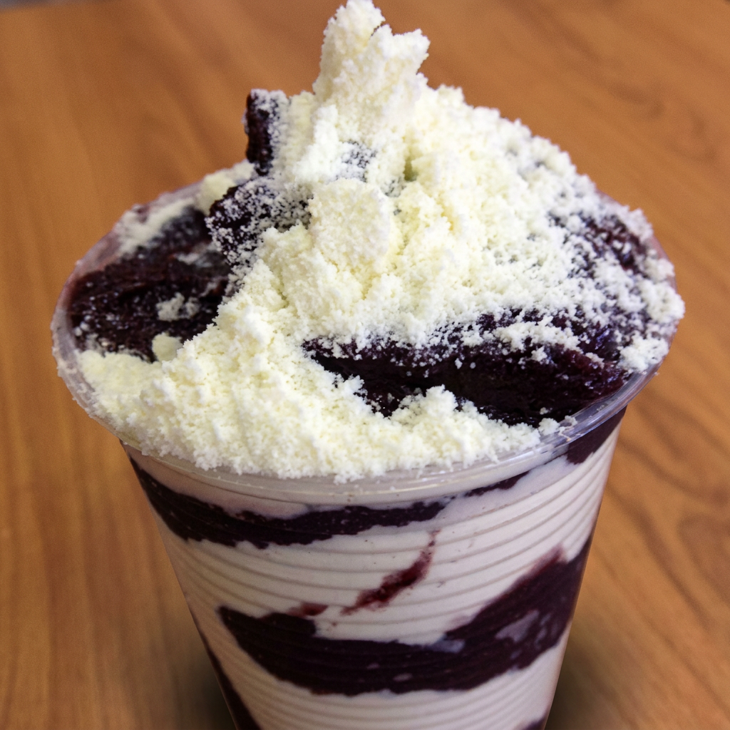 Acompanha: Creme de leitinho, leite em pó e leite condensado com direito a uma fruta caso queira! Imagem meramente ilustrativa! Não mandamos separado !!!