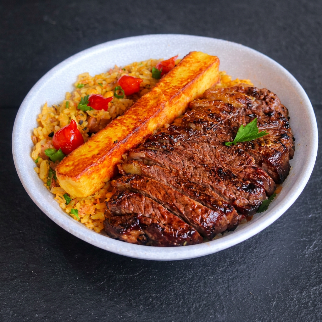 Baião de II - Acompanha um delicioso Feijão fradinho, Arroz, Carne Seca, Calabresa, Bacon, tudo picadinho... E Para finalizar esse delicioso prato, Contra Filé assado na churrasqueira e Queijo Coalho....( DOBRO DE MISTURA) + Refri 2 Litros de Brinde,
Marmitex embalagem tamnho Grande 1.100ml