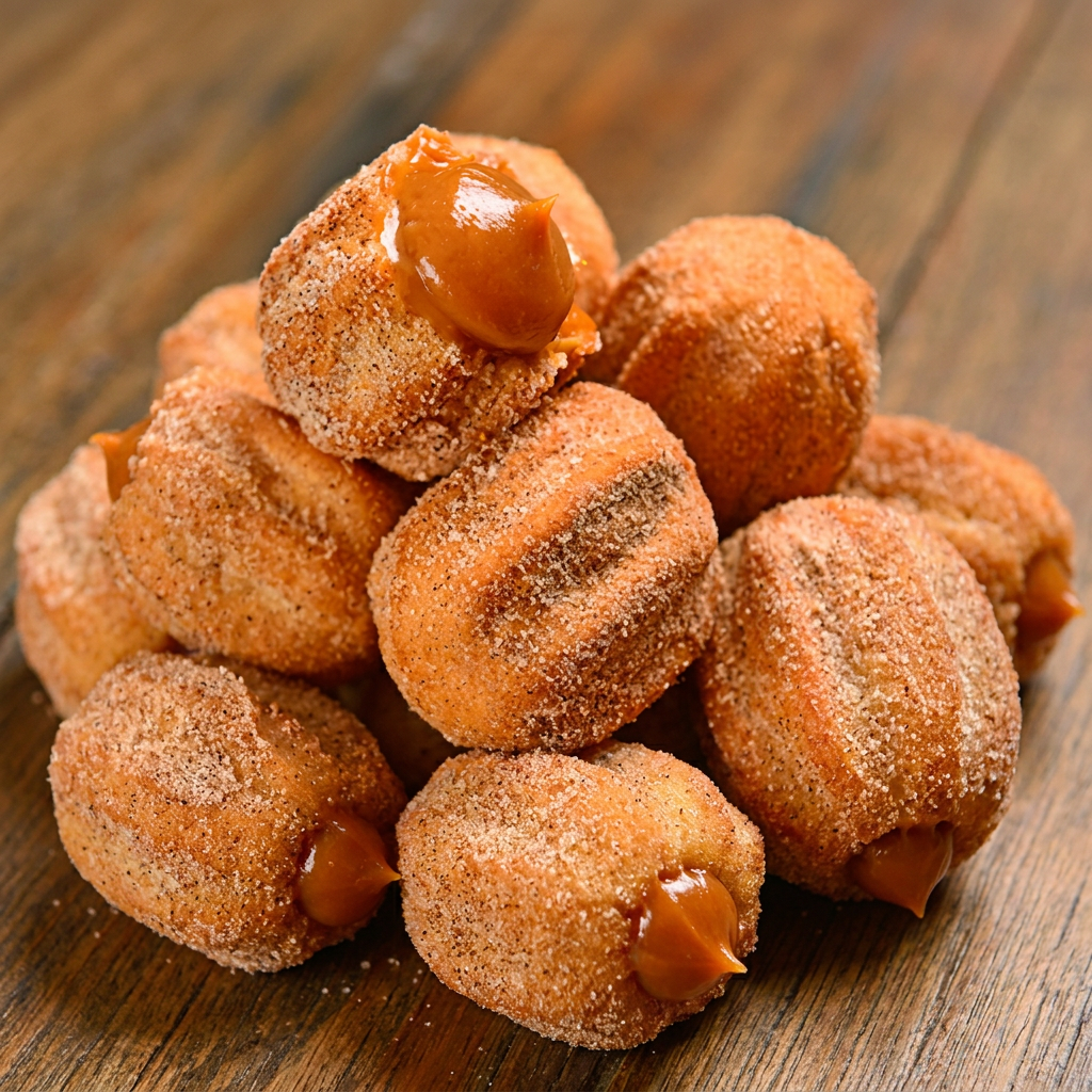 deliciosos mini churros de doce de leite sequinhos e frito na hora .. vem 10 unidades.