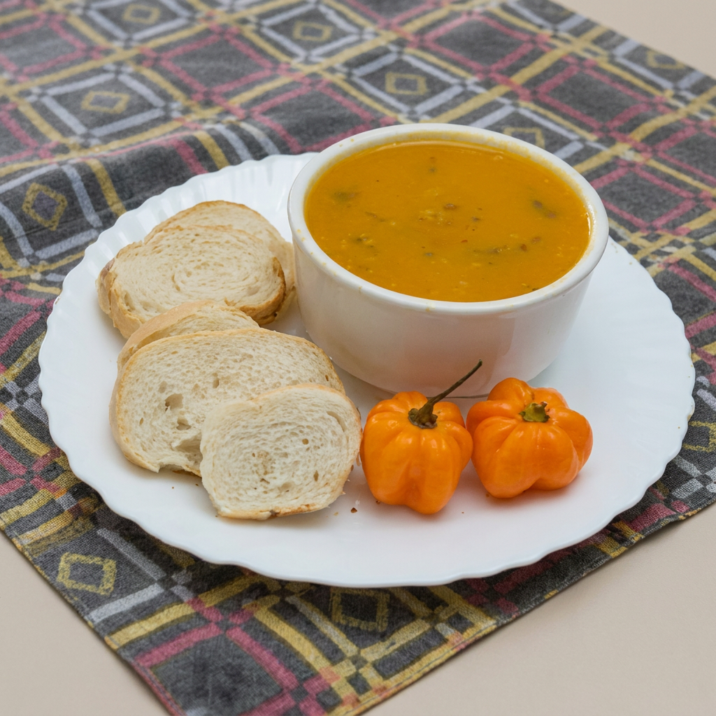 Deguste este irresistível Caldo de Abóbora com Carne Serenada, uma combinação harmoniosa de abóbora suavemente cozida com a robustez da carne serenada e calabreza, enriquecida com o toque fresco de ervilhas. Acompanhamento grátis : torresmo, torrada e cheiro verde. (Por favor, note que todos os ingredientes do prato são essenciais para a experiência, por isso, não é possível solicitar a retirada de nenhum item.)