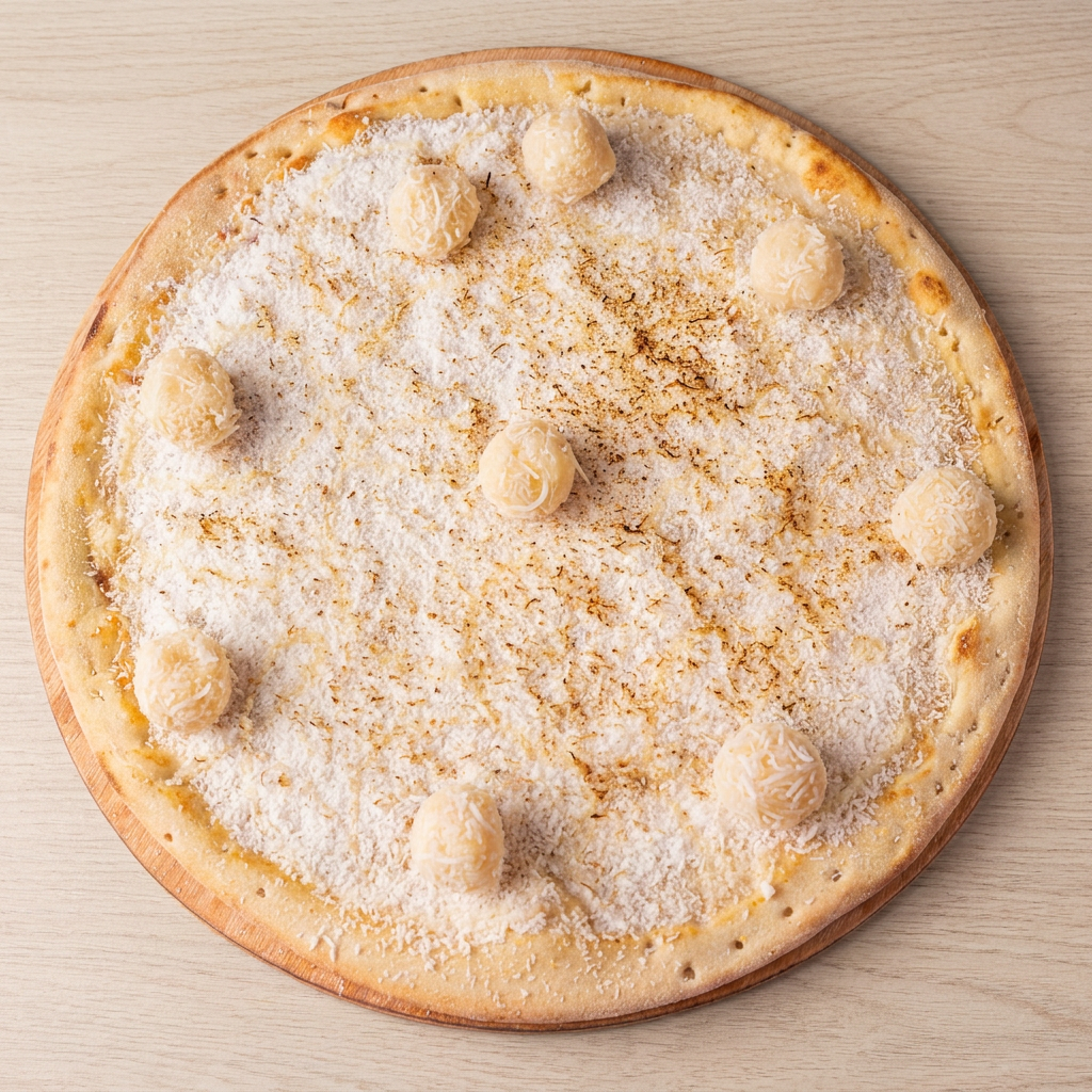 40cm de massa artesanal, além de servir quatro pessoas, você pode escolher até dois sabores. Selecione duas vezes o mesmo sabor para pizza de sabor único.