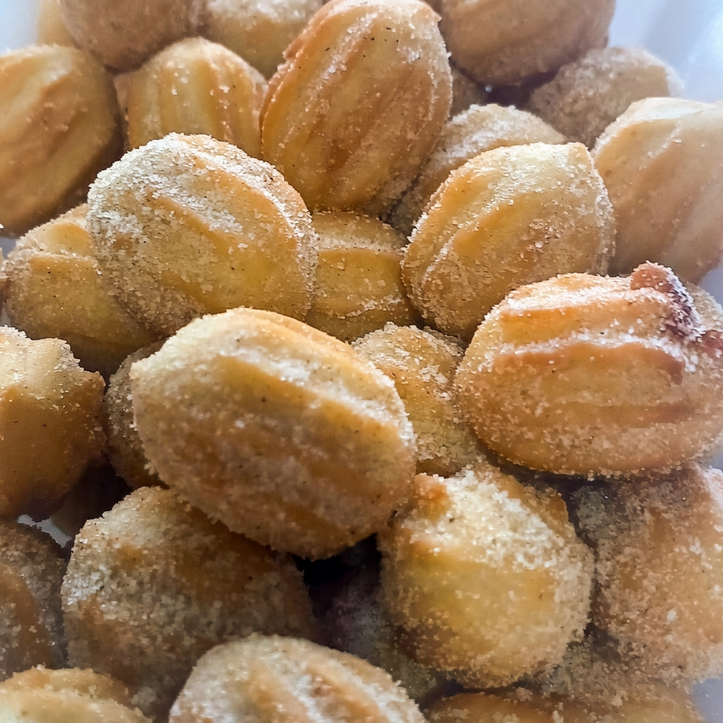 65 unidades de churros de festa fritos salpicado em açúcar e canela