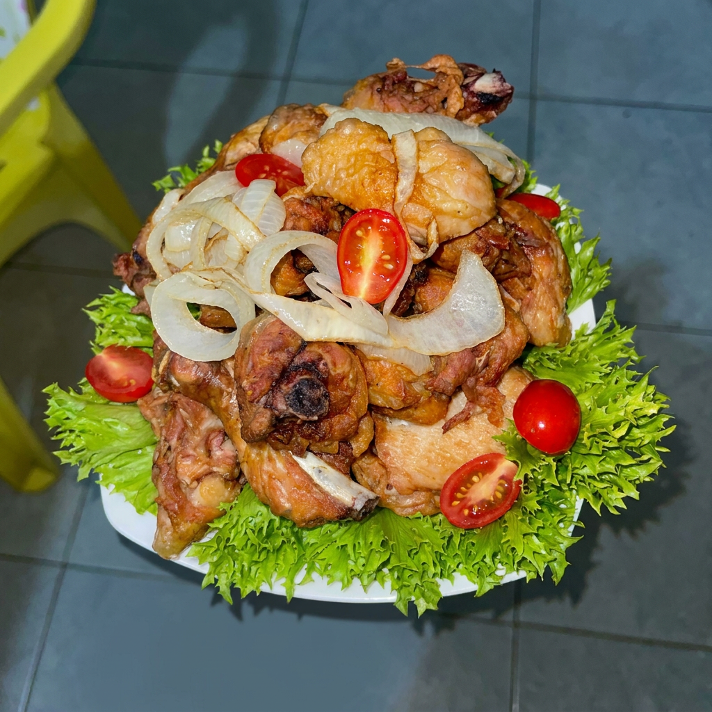 Frango á Passarinho 800 gramas
Acompanha Tomate e Cebola